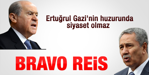 Arınç'tan Devlet Bahçeli'ye övgü dolu sözler
