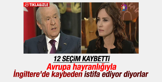 Bahçeli kaybedince istifa çağrılarını yanlış buluyor