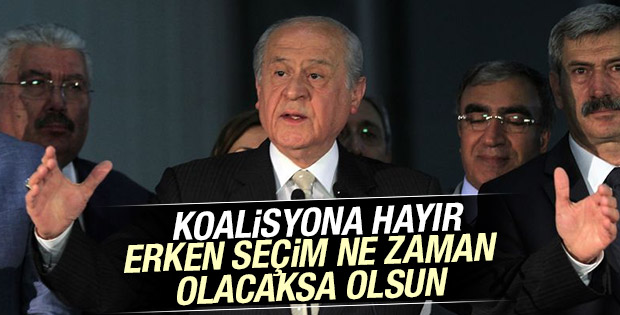 Devlet Bahçeli'den erken seçim sinyali