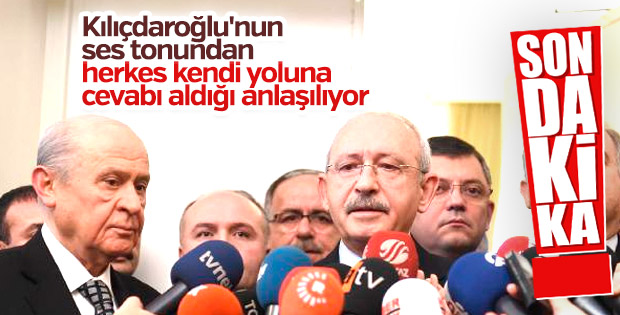 Kılıçdaroğlu ve Bahçeli'den görüşme açıklaması