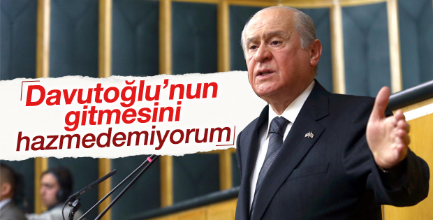 Devlet Bahçeli'den Başbakan'ın ayrılma kararına yorum