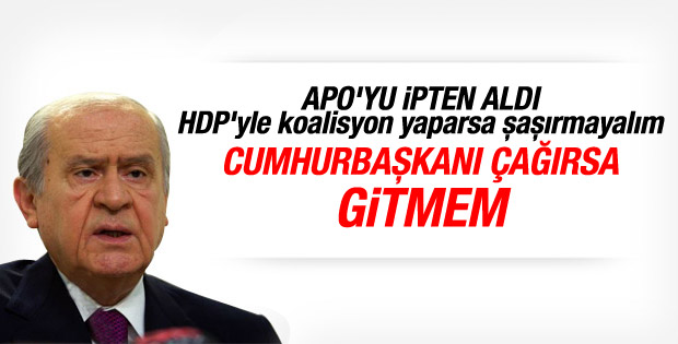 Bahçeli: Cumhurbaşkanı Erdoğan'la görüşmem