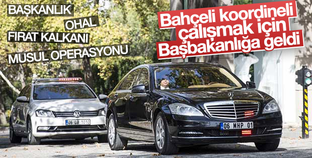 MHP Genel Başkanı Bahçeli Çankaya Köşkü'nde