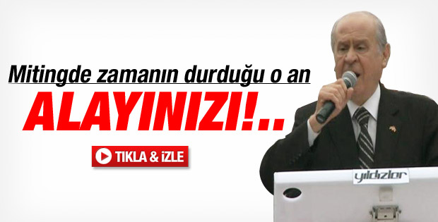 Bahçeli'nin Tekirdağ mitingi gafı İZLE