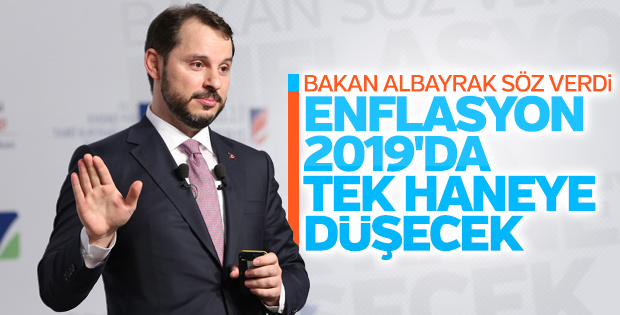 Berat Albayrak'tan enflasyonda tek hane sözü