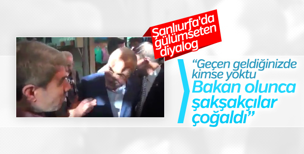 Vatandaşla Bakan'ın güldüren diyaloğu