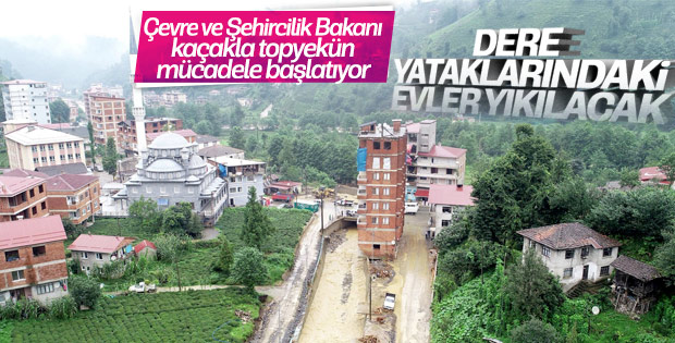 Bakanlık akarsu yataklarındaki yapılaşmalara ayar verecek