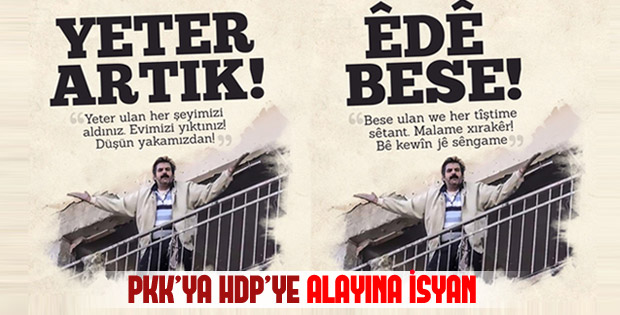 Diyarbakır'da vatandaşın PKK ve HDP'ye isyanı