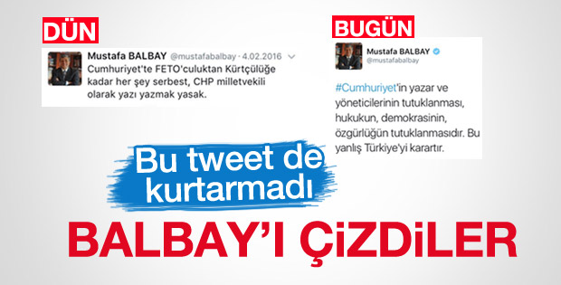 Cumhuriyet'ten Mustafa Balbay'a tepki