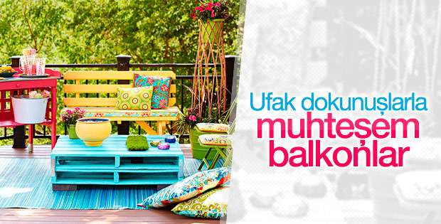 Küçük balkonlar için dekorasyon fikirleri