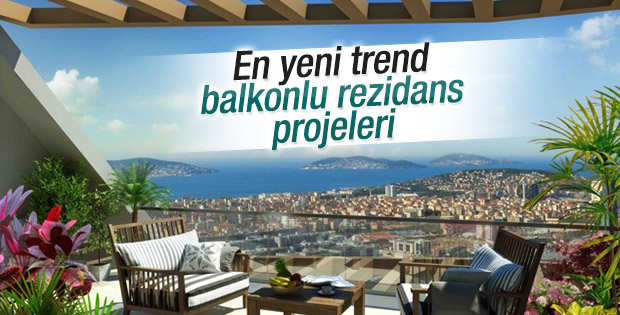 En yeni trend balkonlu rezidans