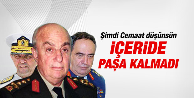 Balyoz kararıyla cezaevinde paşa kalmadı