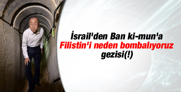 Ban Ki-mun Hamas tüneline girdi