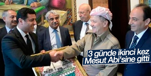 Demirtaş 3 gün içinde ikinci kez Barzani ile görüşüyor
