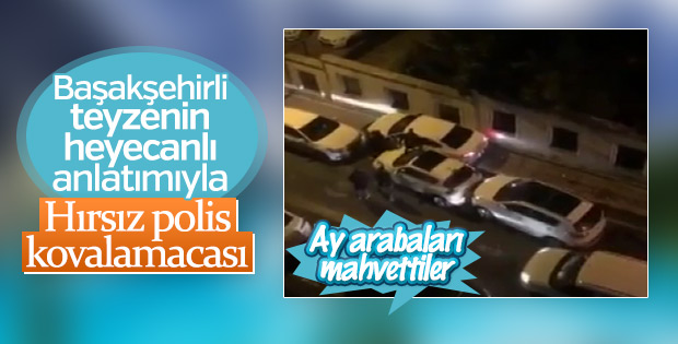 Oto hırsızları polisten kaçarken ortalığı birbirine kattı