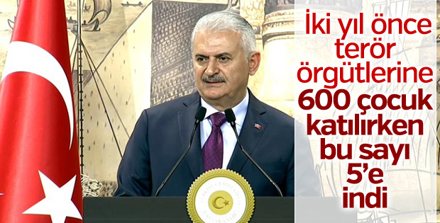 Başbakan, terör örgütlerine katılımdaki düşüşü açıkladı