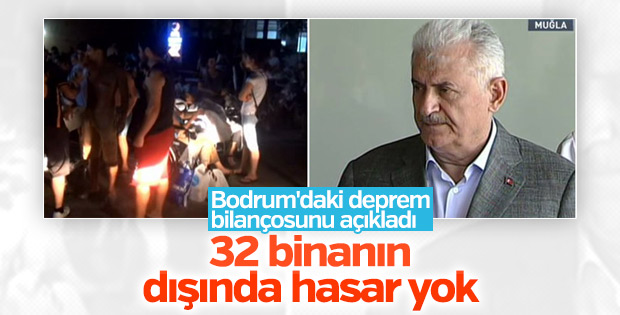 Başbakan Yıldırım Ege'deki depremin bilançosunu açıkladı