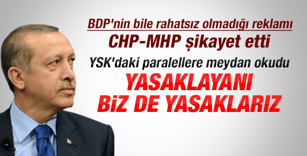 Başbakan'dan reklam yasağına ilk yorum