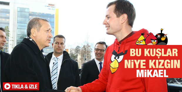 Başbakan'dan Angry Birds ziyareti - izle
