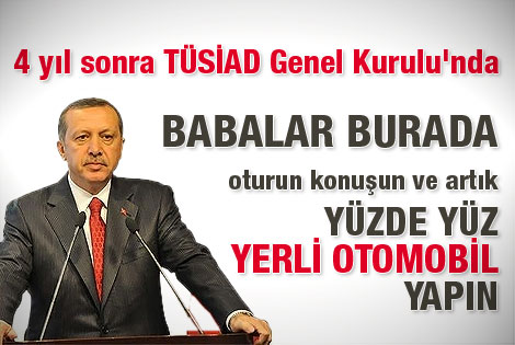 Başbakan'ın TÜSİAD Genel Kurulu'ndaki konuşması