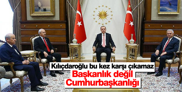 Yeni sistemin adı Cumhurbaşkanlığı olacak