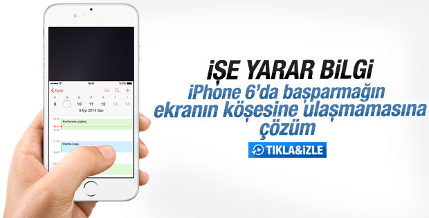 iPhone 6'da büyük ekran sorununa çözüm