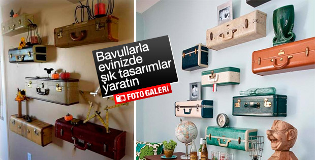 Bavullardan şık tasarımlar elde edin