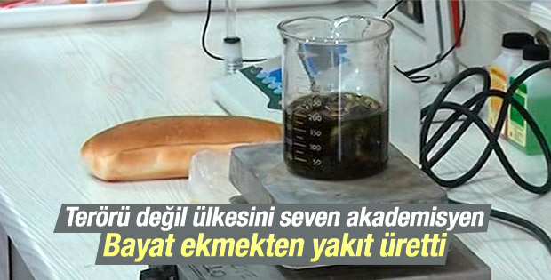 Bayat ekmekten benzin katkısı üretti