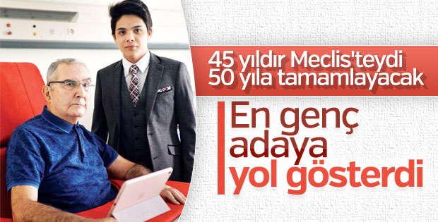 Baykal CHP'nin en genç adayıyla bir araya geldi
