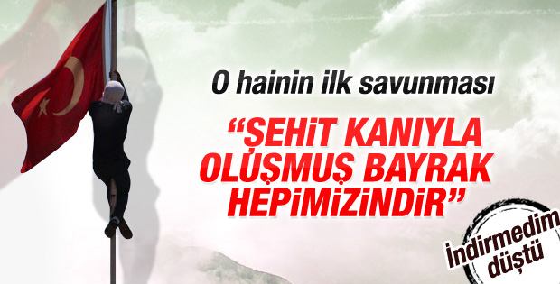 Diyarbakır'da Türk bayrağını indiren sanık yargılanıyor