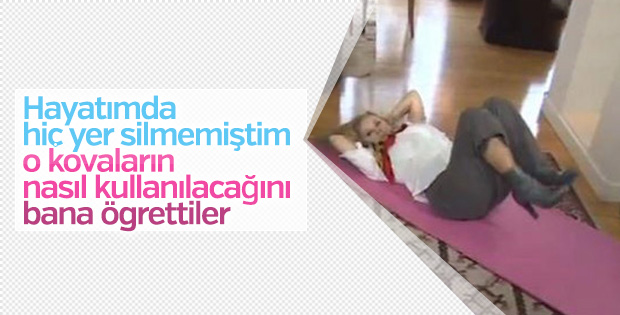 Nazlı Ilıcak cezaevinde spora başladı