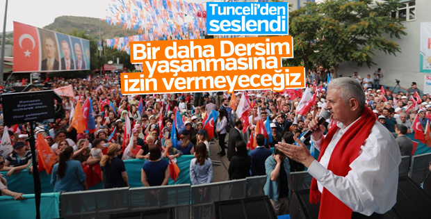 Başbakan: Bir daha Dersim yaşanmasına izin vermeyeceğiz