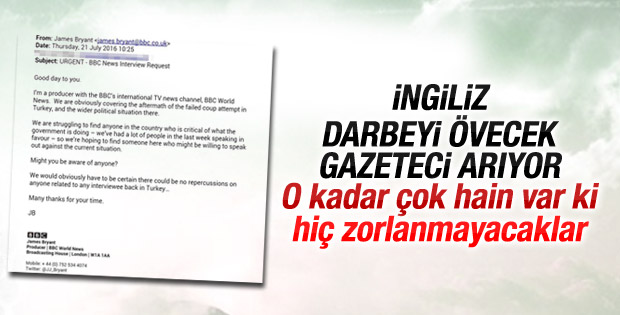BBC Türkiye aleyhine konuşacak gazeteci arıyor