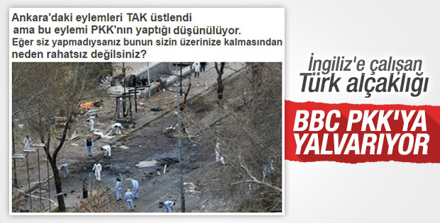 BBC PKK'dan üstlendiği saldırıyı düzeltmesini istedi