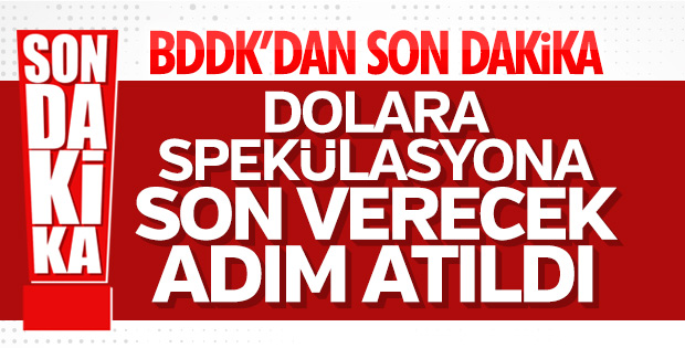 BDDK'dan dolar/TL açıklaması