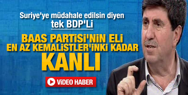 BDP'li Altan Tan'dan Suriye çıkışı