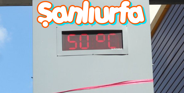 Şanlıurfa'da termometreler 50 dereceyi gösterdi