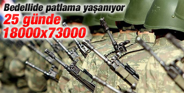 Bedelli askerlik rekora gidiyor