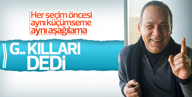 Bekir Coşkun evet oyu verecek olan seçmeni aşağıladı