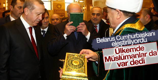 Kuran'ı öptü diye eleştirilen Belarus liderinden açıklama