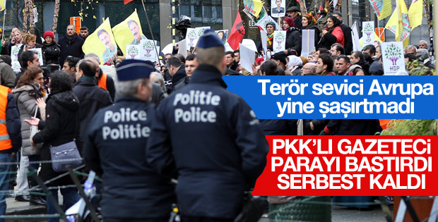 Belçika PKK gazetecisini serbest bıraktı