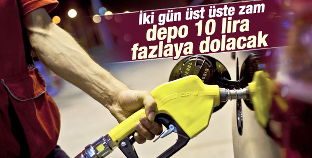 Benzin ve motorine zam geldi
