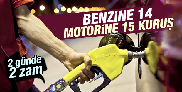 Motorin ve benzine zam
