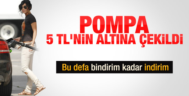 Benzinde 12 kuruşluk indirim