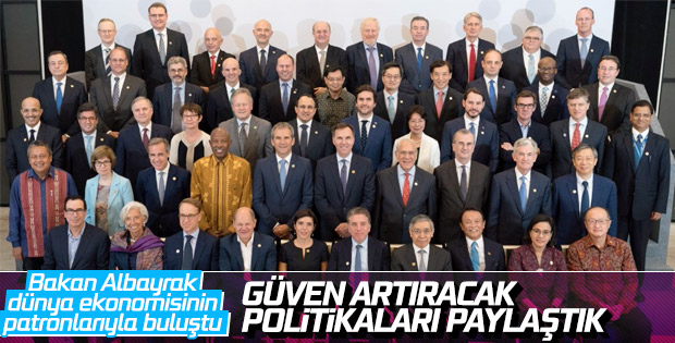Bakan Berat Albayrak'ın G-20 paylaşımı