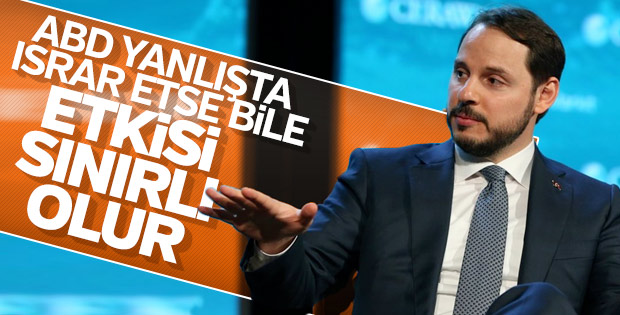 Berat Albayrak'tan ABD'ye tepki
