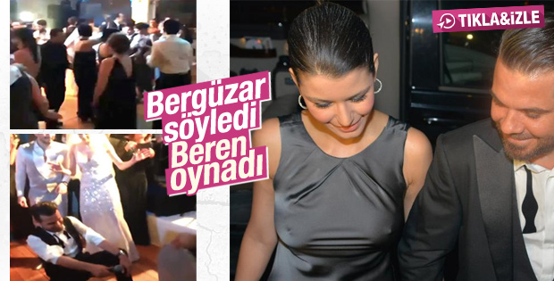 Kenan Doğulu ve Bergüzar Korel düğünde şarkı söyledi