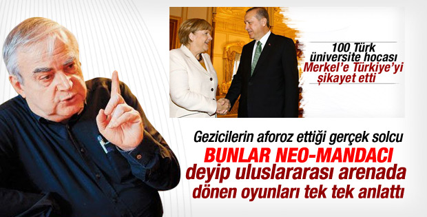 Halil Berktay Merkel'e mektup yazan aydınları eleştirdi