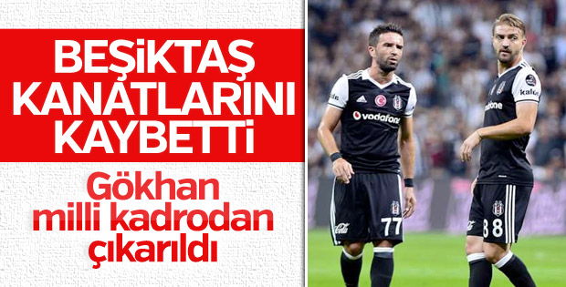 Beşiktaş'ta Caner Erkin ve Gökhan Gönül şoku