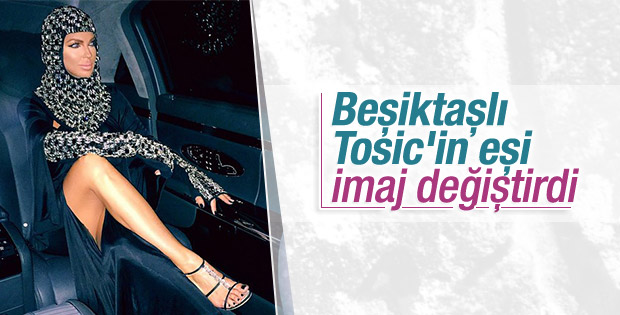 Beşiktaşlı Tosic'in eşinden yeni imaj